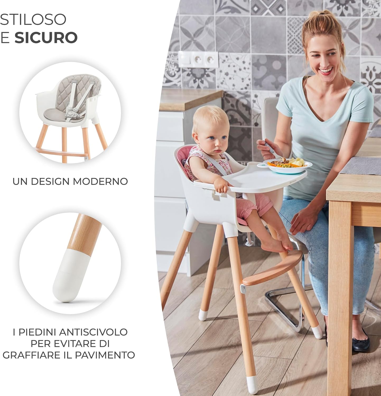 Thumbnail 5 de Kk Kinderkraft Seggiolone Pappa Sienna: seggiolino pappa 6–36 mesi, trasformabile in sedia