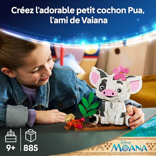 Detalle de LEGO Disney Vaiana Pua – Jeu de Construction 43292