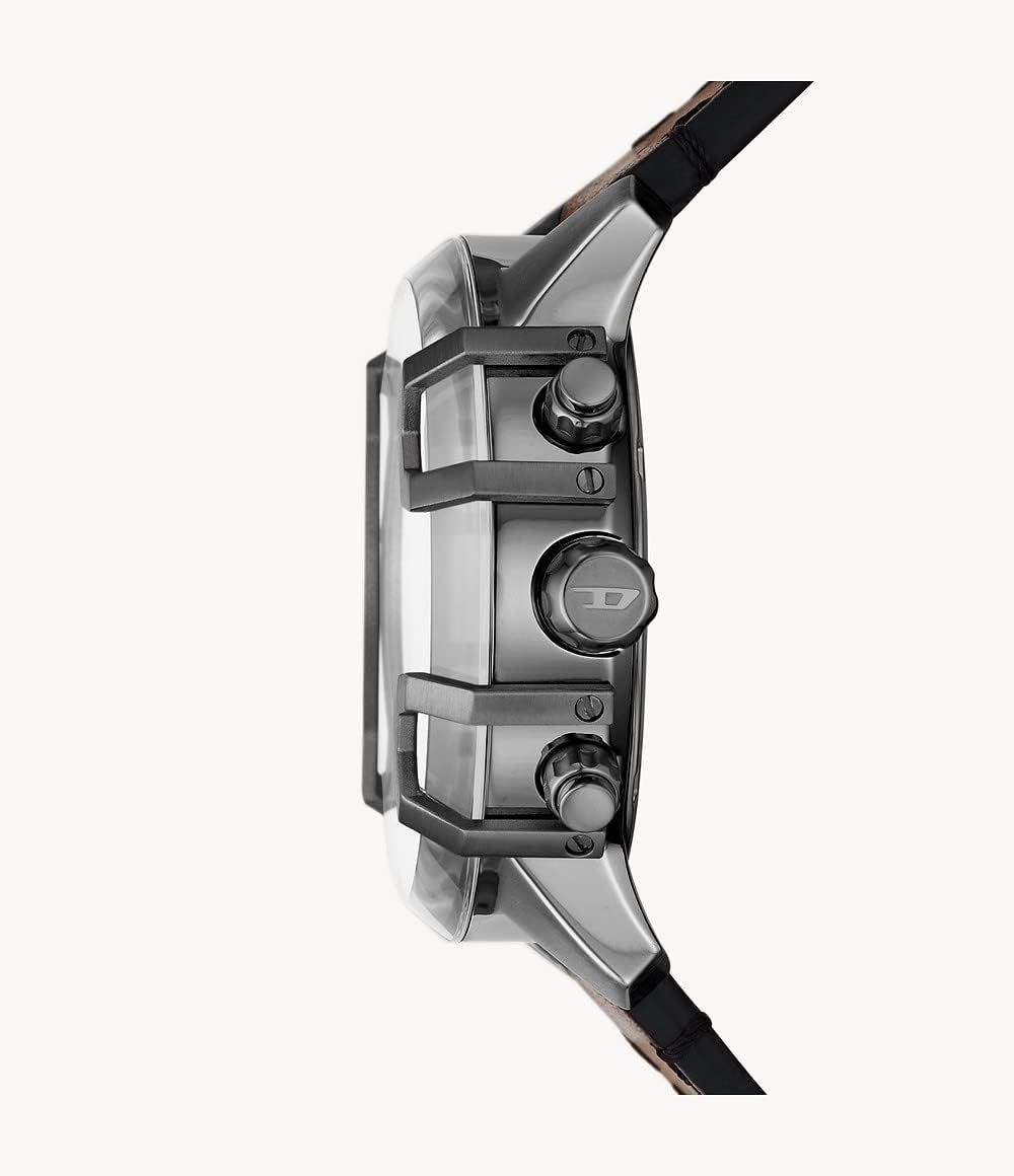 Thumbnail 2 de Diesel Griffed Quarz-Chronograph Herrenarmbanduhr mit Lederband