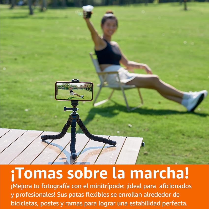 Thumbnail 5 de Amazon Basics Trípode Flexible y Portátil para Smartphone