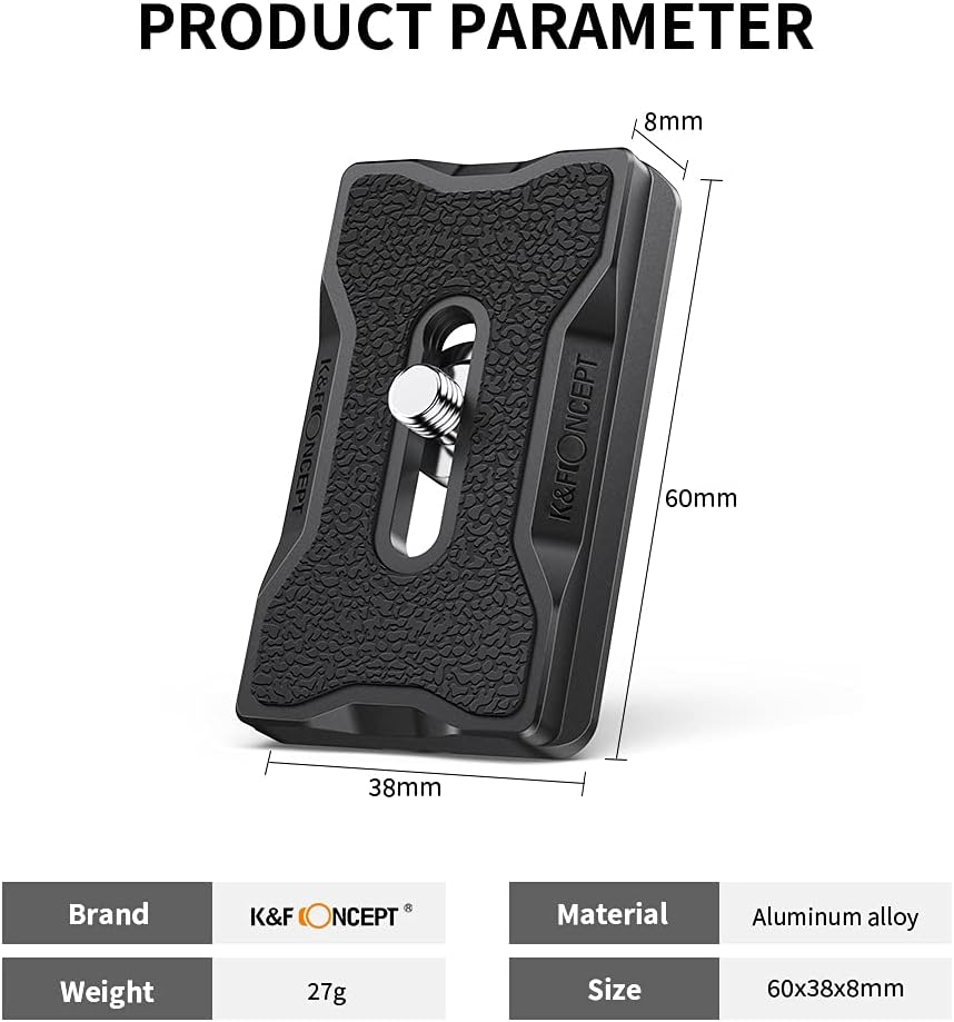 Thumbnail 1 de K&F CONCEPT KF31.031 Piastra Arca 60x38 mm 27 g