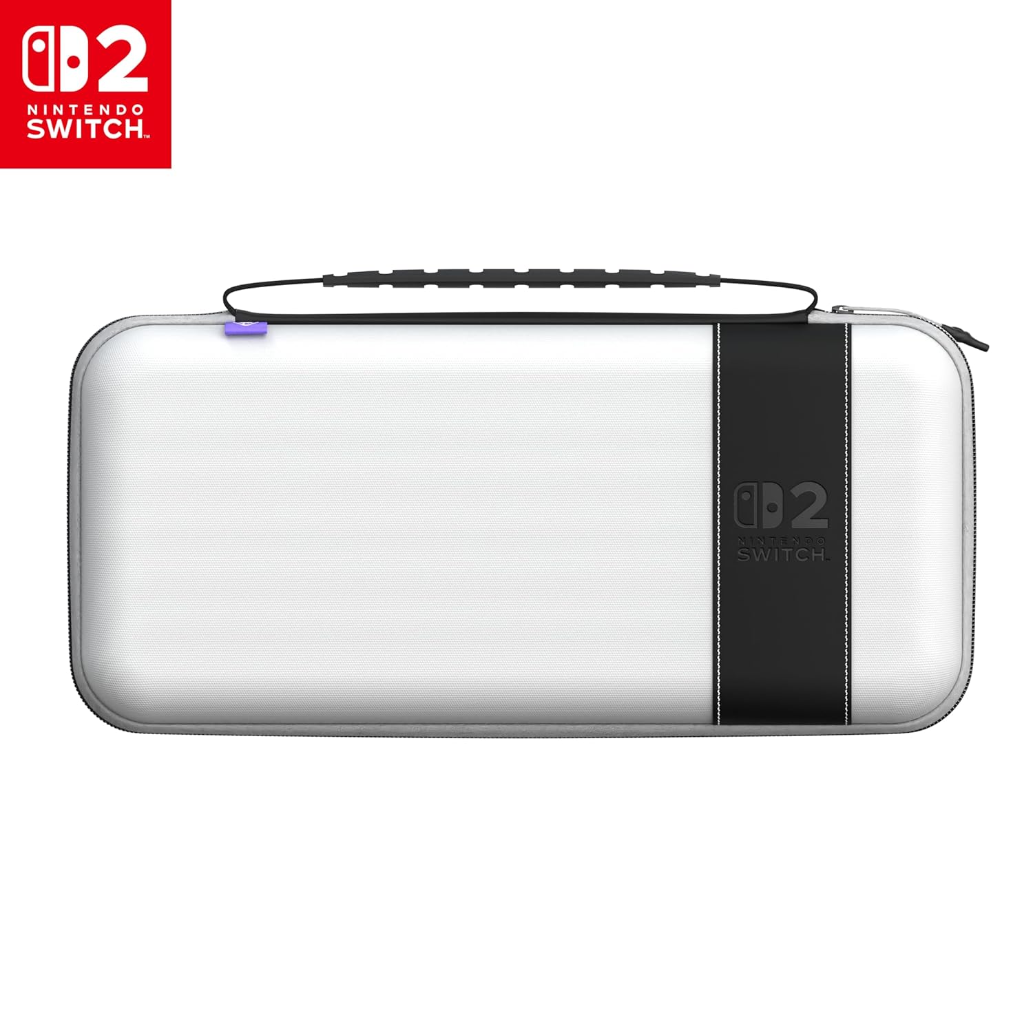 Turtle Beach PlayTrek Travel Case for Nintendo Switch (Nintendo Switch 2 / OLED) – Hard Shell Carrying Case in Stellar White