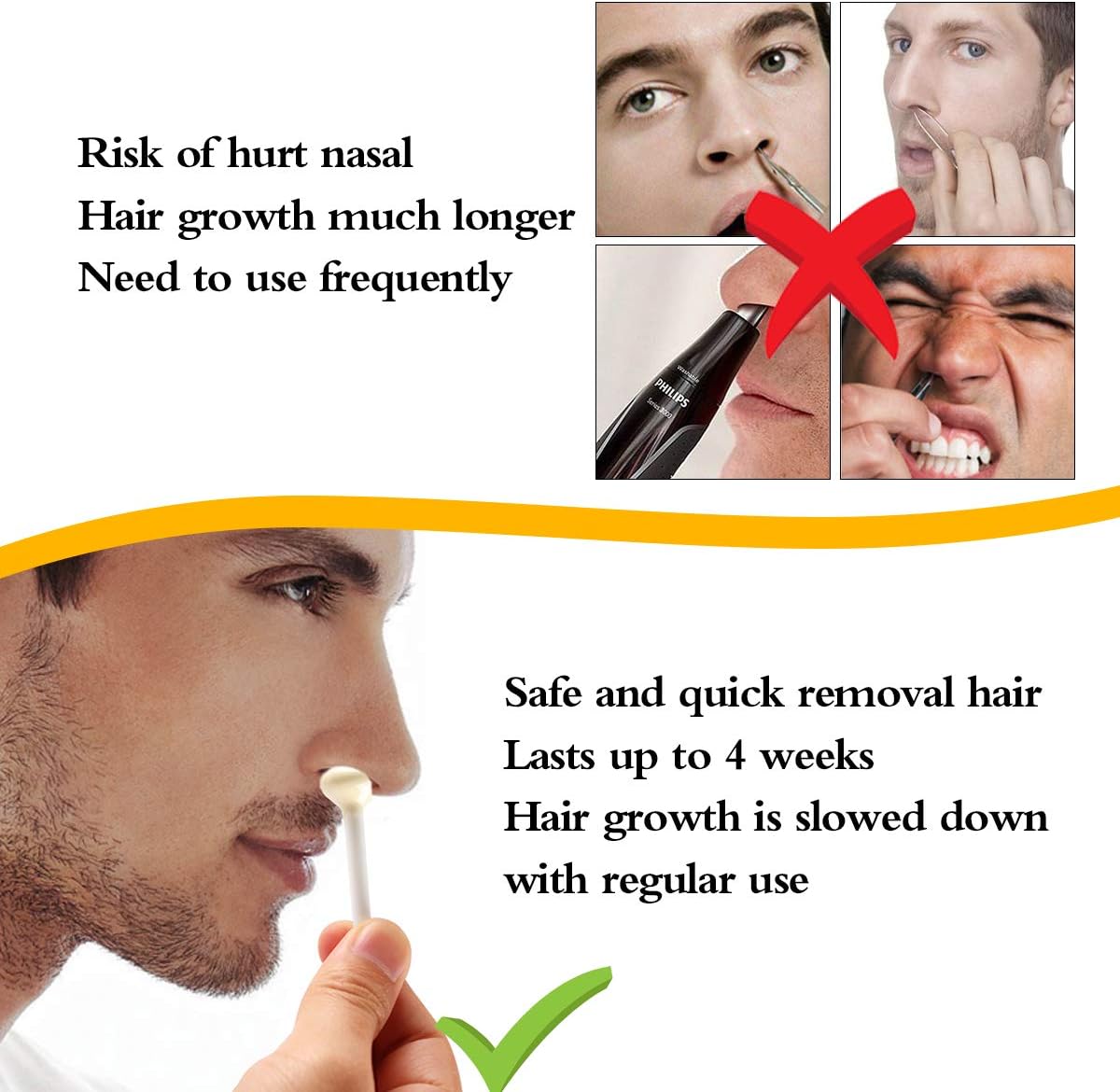 Thumbnail 4 de Nose Wax 100g nose hair removal kit — 30 applicators