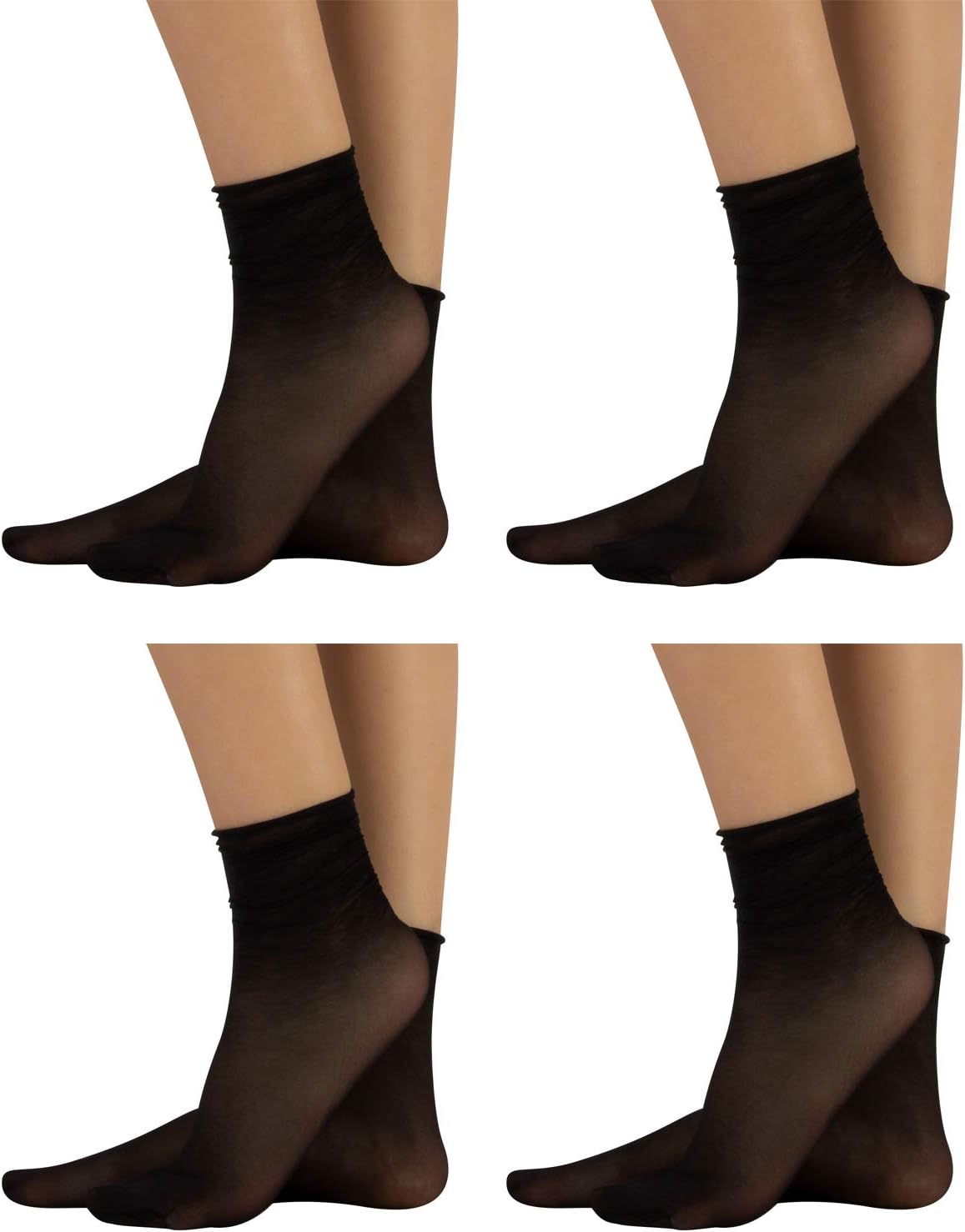 Detalle 2 de CALZITALY PACK 4/5/6 PAIA – Calzini Taglio Vivo 20 DEN, senza elastico, made in Italy