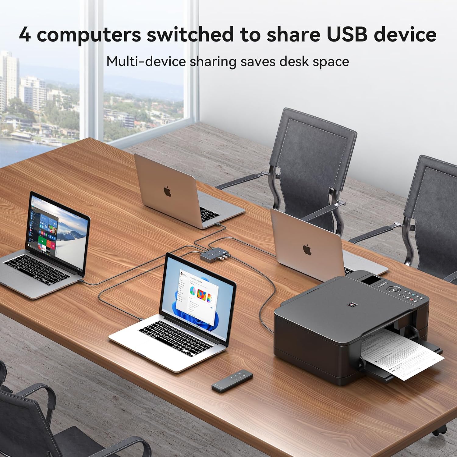 Detalle de USB 3.0 switch for four computers