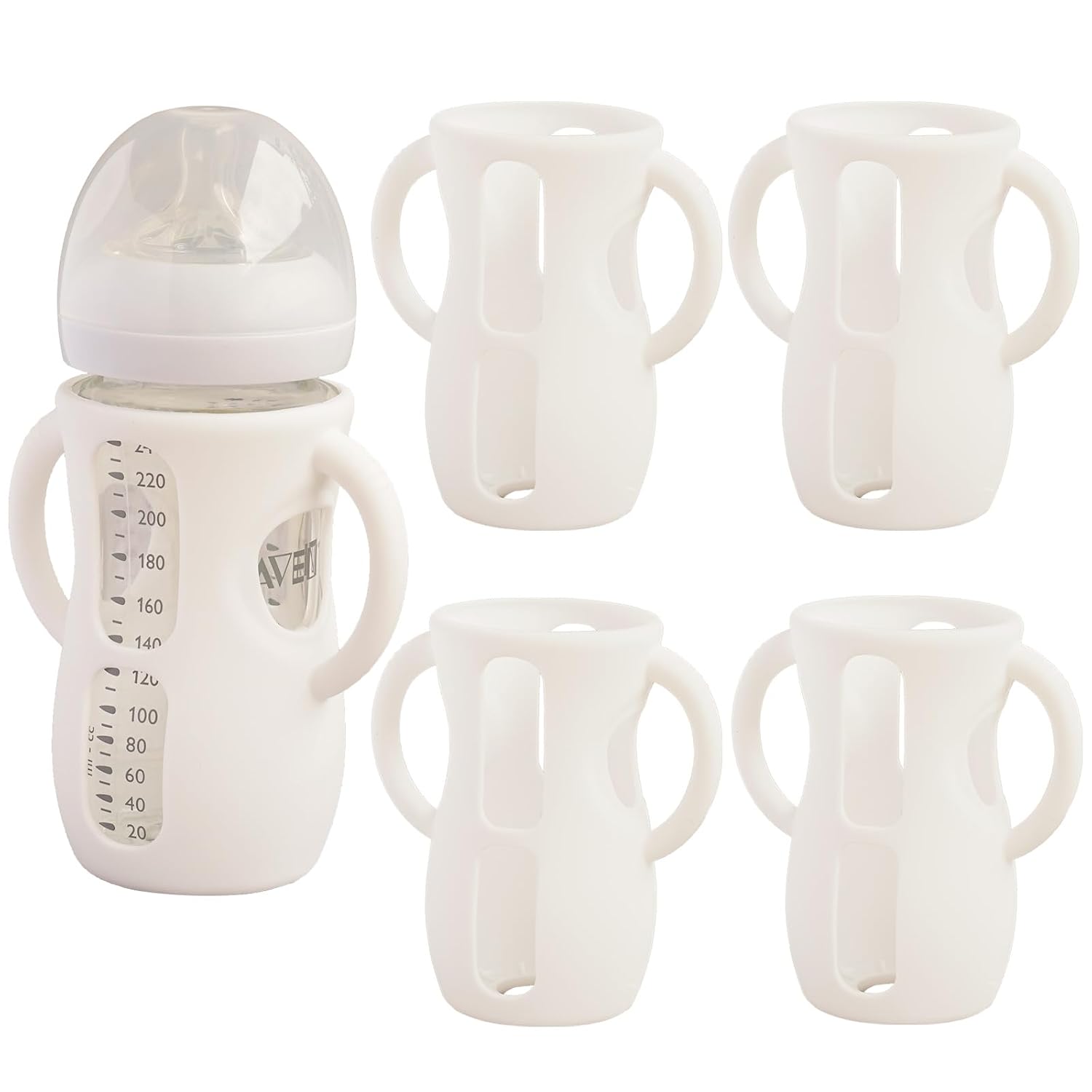Detalle de Silicone Baby Bottle Sleeves, 8 oz