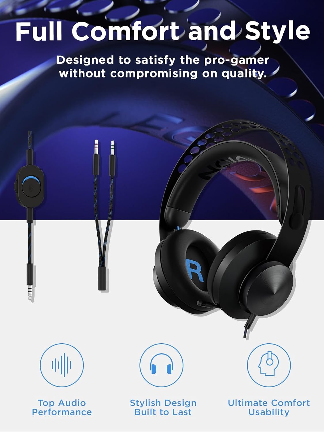 Detalle de Lenovo Legion H300 Stereo Gaming Headset
