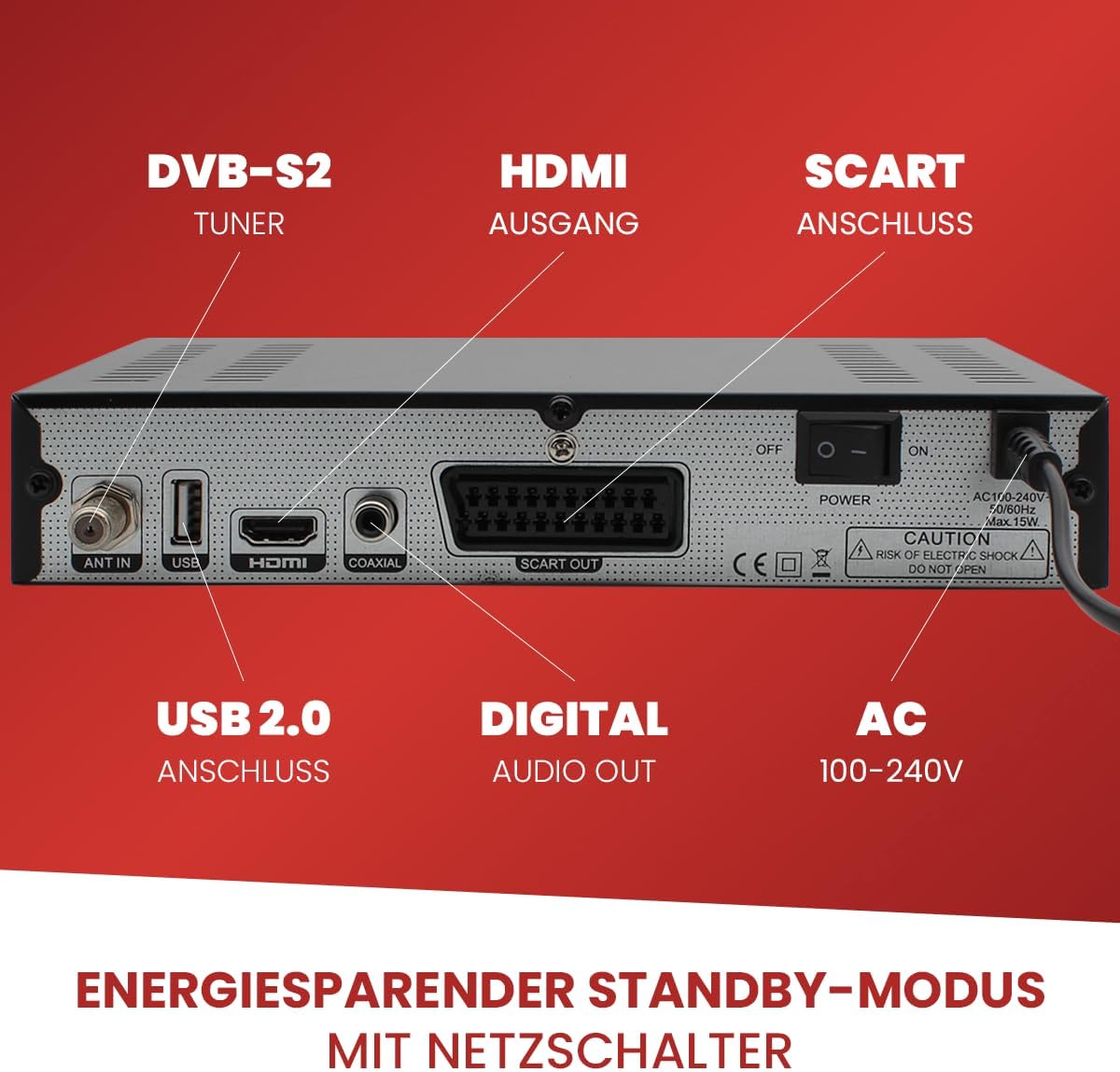 Thumbnail 5 de Zehnder HX 2300 VFD Sat Receiver Full HD