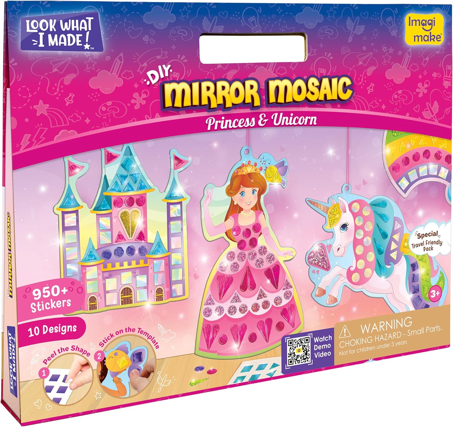 Detalle 2 de Imagimake Mirror Mosaic Princess & Unicorn Kit 950+