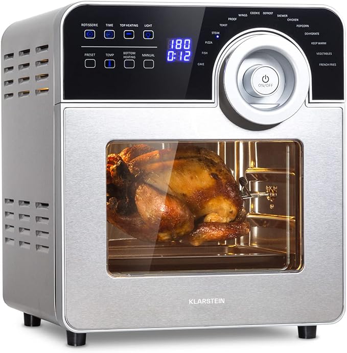 Detalle de Klarstein AeroVital Cube Chef Freidora de Aire Táctil 14L