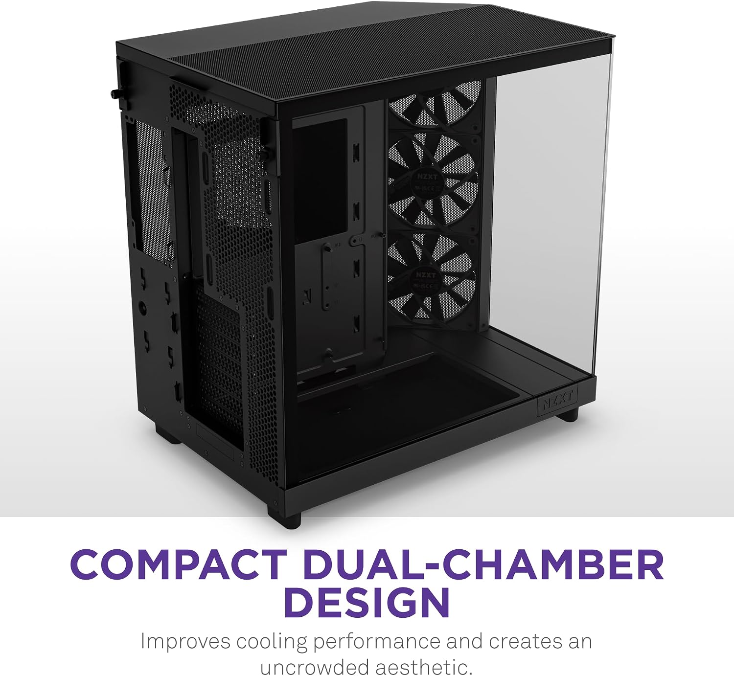 Detalle de NZXT H6 Flow case mid-tower 3 ventole