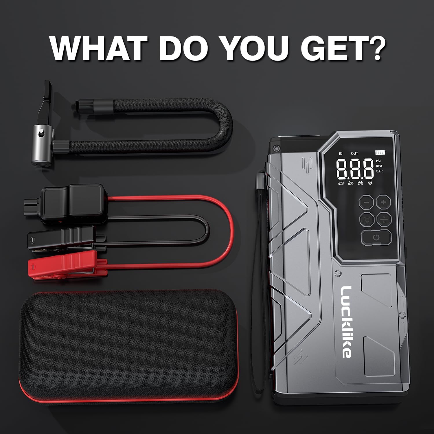 Thumbnail 6 de Lucklike Starthilfe Powerbank 5000A 80,66Wh