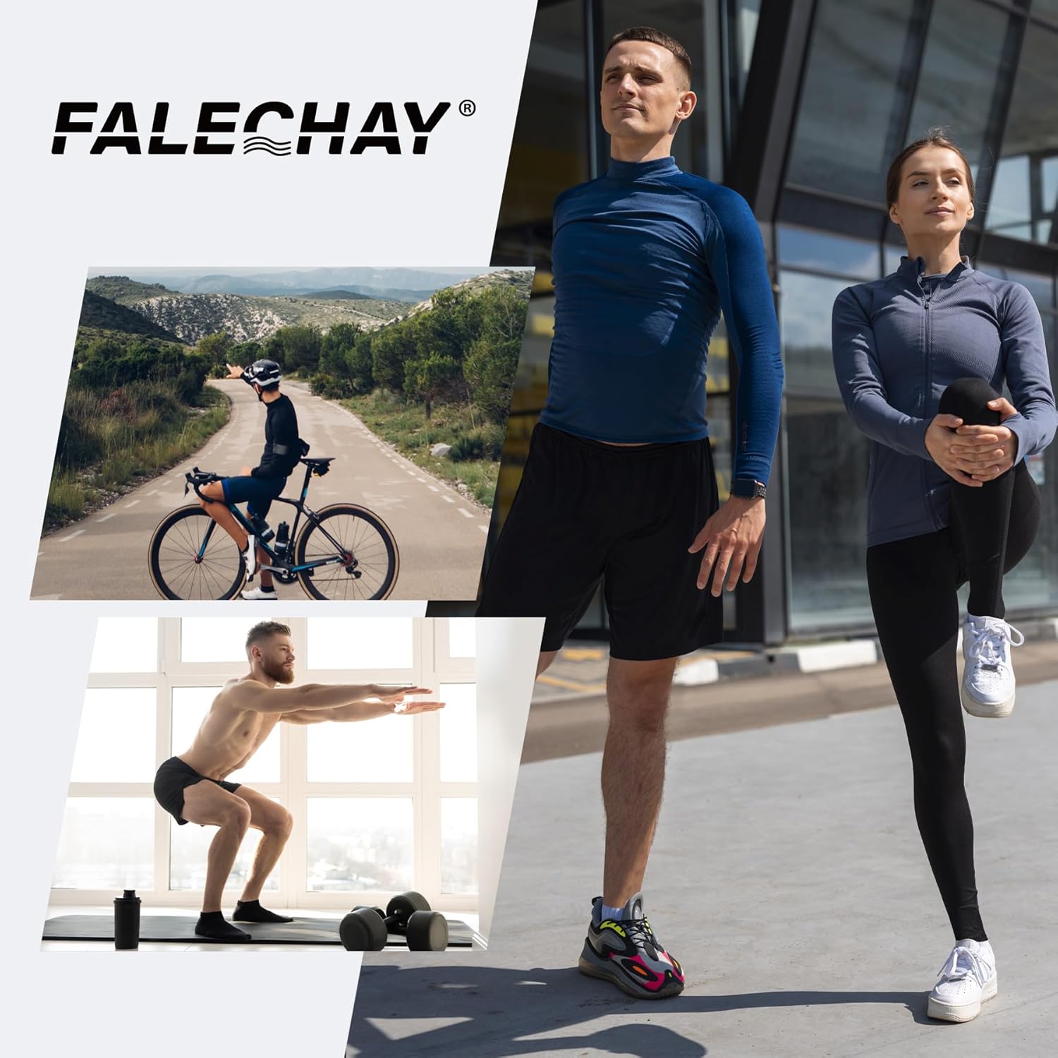 Thumbnail 6 de Falechay Sneaker Socken (10 Paar) – kurze, atmungsaktive Baumwoll-Sportsocken für Herren & Damen, Unisex