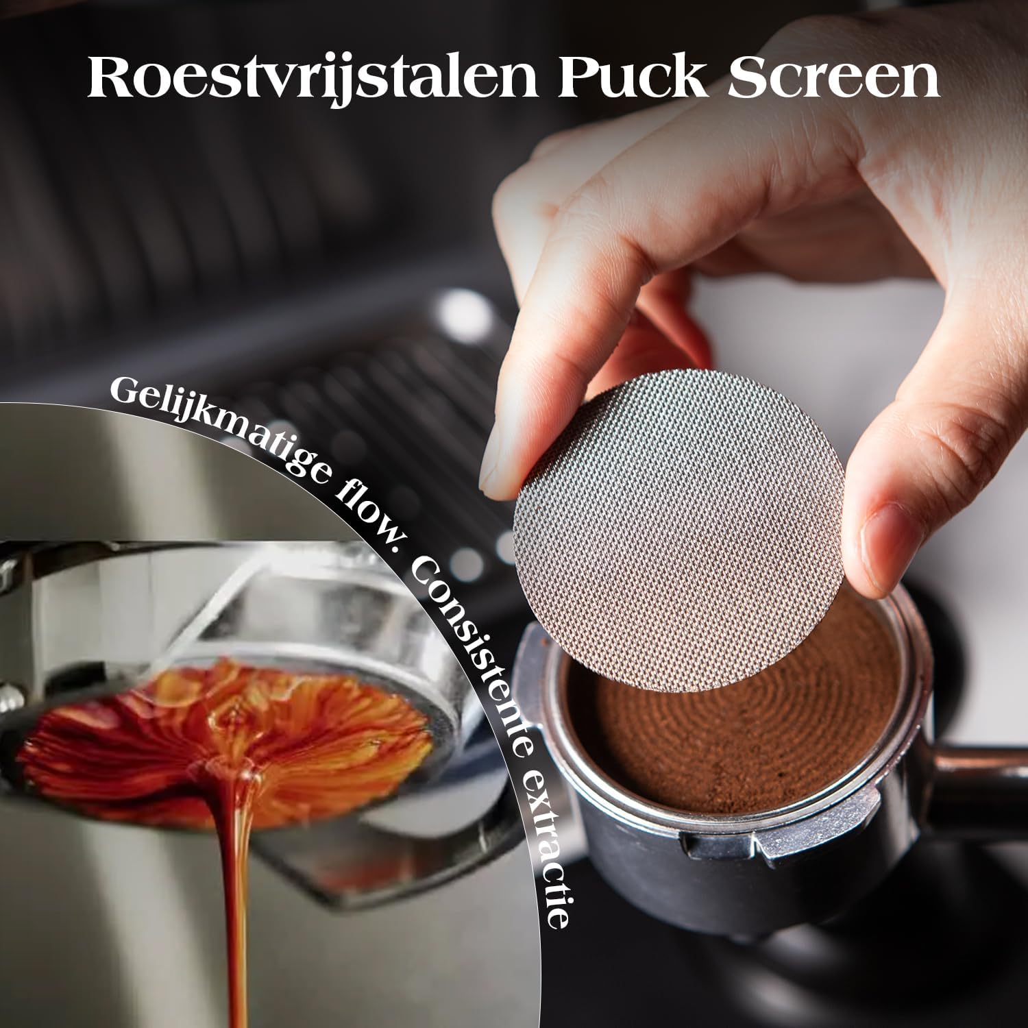 Thumbnail 6 de troletoi espressotoebehorenset 54 mm met tamper, WDT-tool en puck screen