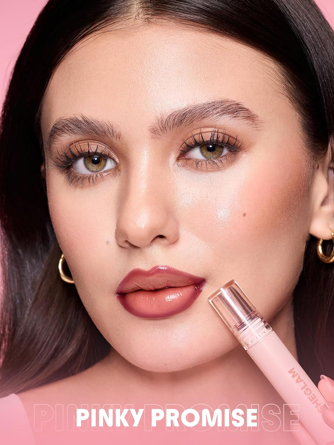 Detalle de SHEGLAM sb25033183734841941 Fall In Line Peel-Off Lip Liner Stain, Pinky Promise