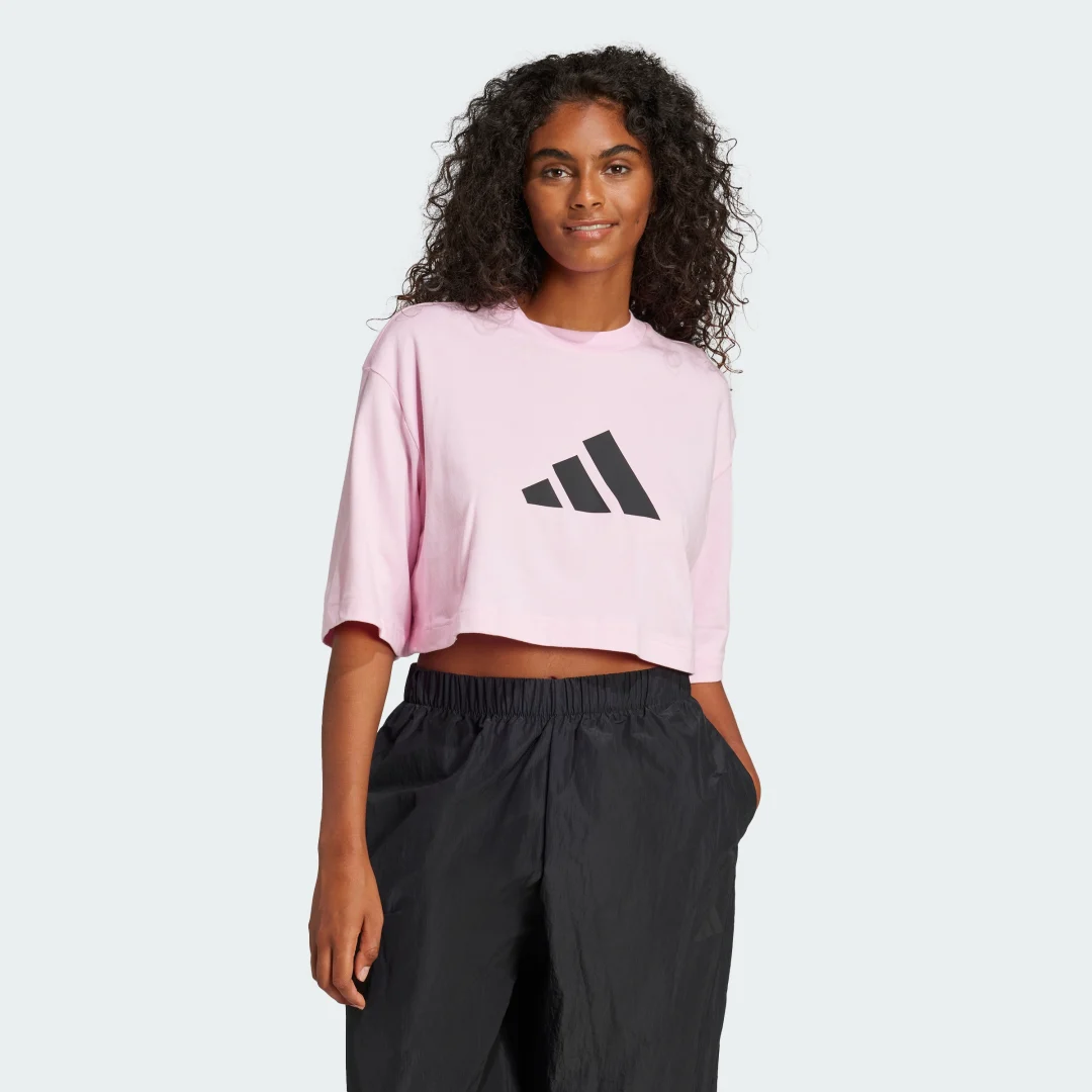 Detalle de Camiseta Future Icons 3 Bar Logo de Adidas (Rosa)
