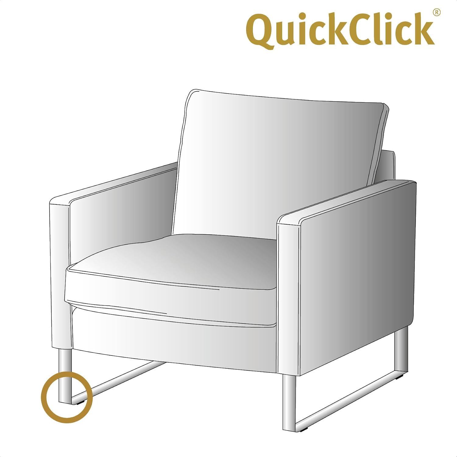 Thumbnail 4 de Wagner QuickClick Kunststoffgleiter 4er-Set Ø25 mm – Klebepbestandig, austauschbare Gleiteinsätze (Hyper) – Made in Germany