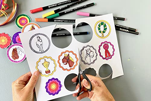 Thumbnail 4 de edding 1200 rotulador trazo fino multicolor 16+4 unidades 1 mm