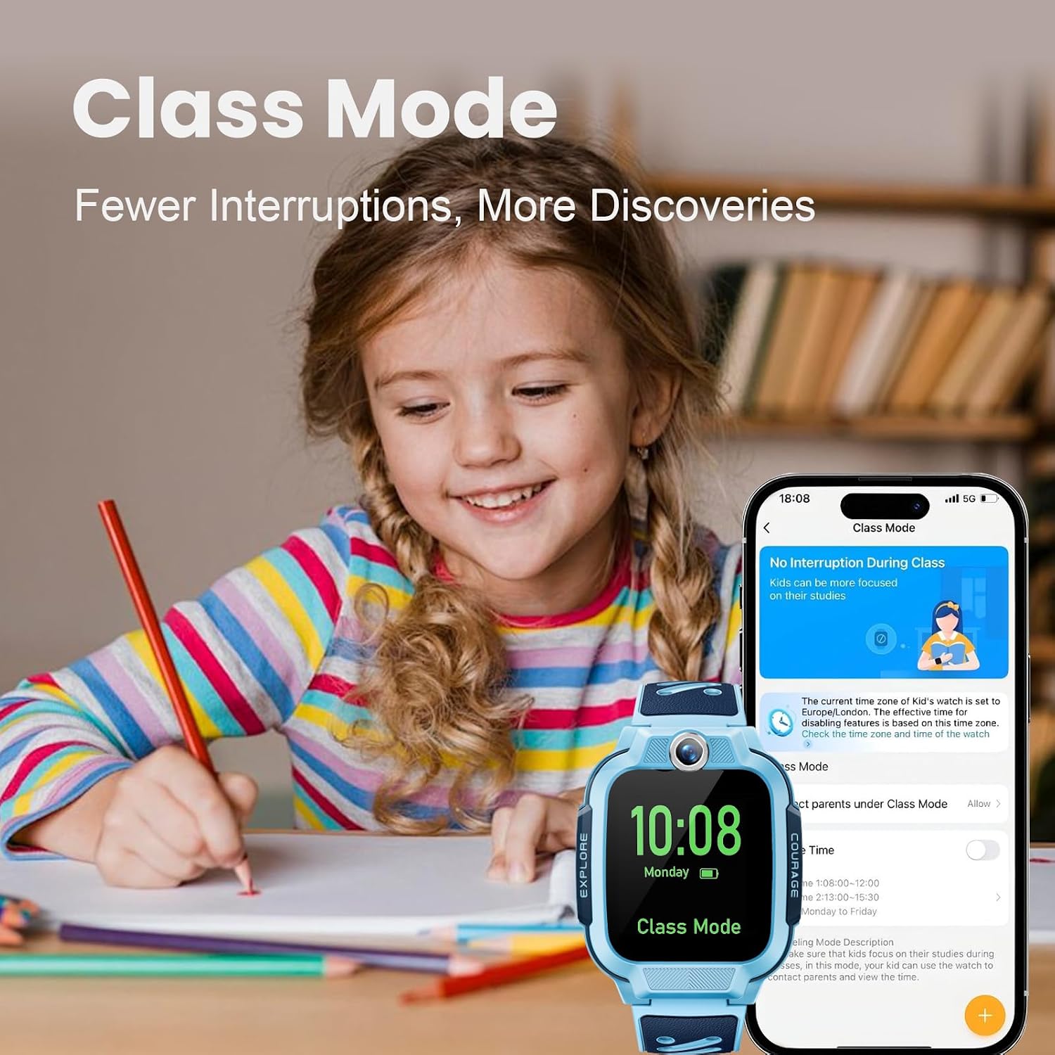 Detalle de imoo Z3 Watch for Kids: GPS, 4G Phone & Safety Features in a Durable, Waterproof Smartwatch