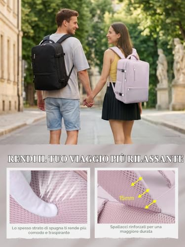 Detalle 2 de Hayayu Borse da Cabina 45x36x20 cm per Easyjet – Zaino da Viaggio 32 L