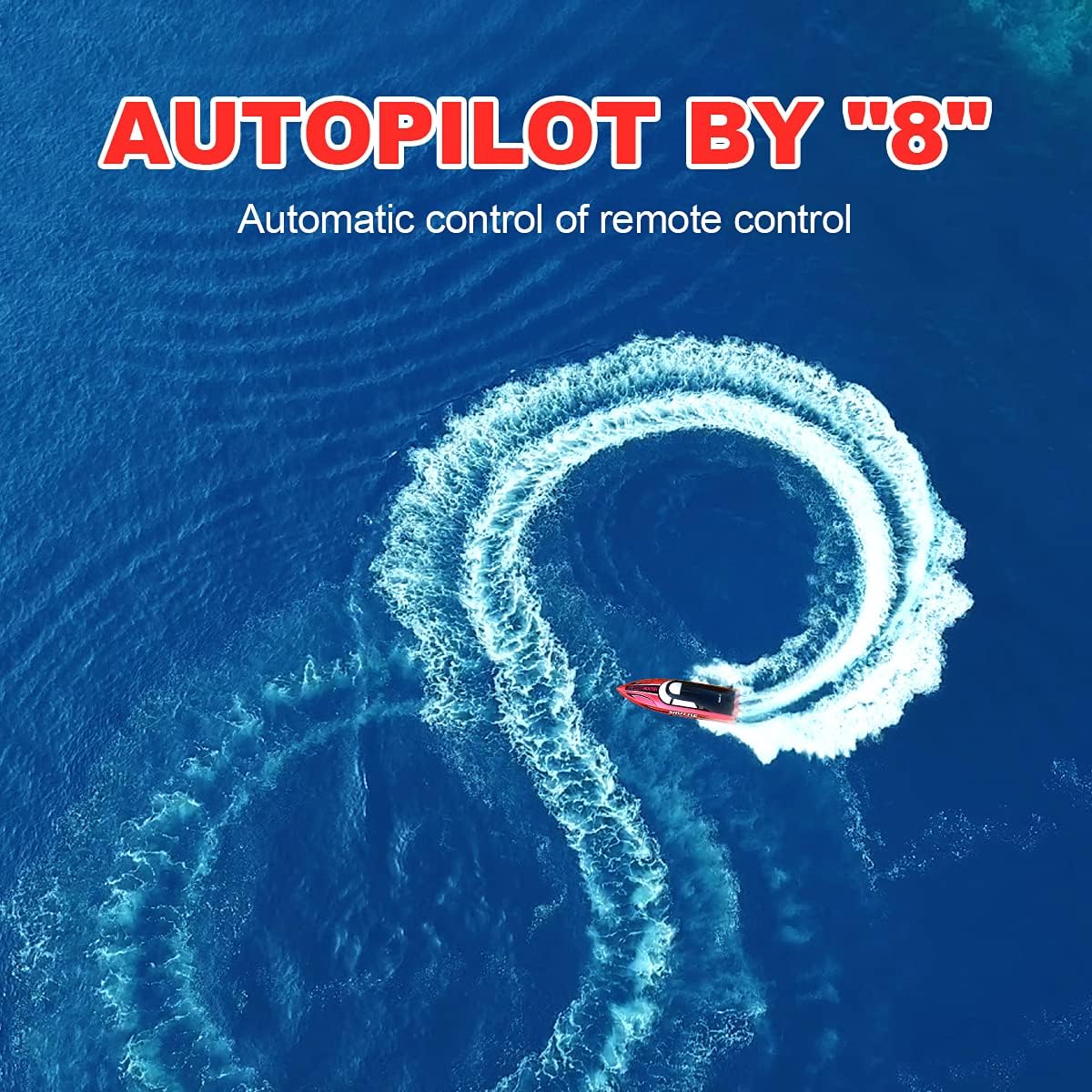 Thumbnail 1 de tech rc ferngesteuertes LED-Boot mit Autopilot-Modus (25 km/h) und einstellbarer Geschwindigkeit – 2,4 GHz Funk, bis 120 m