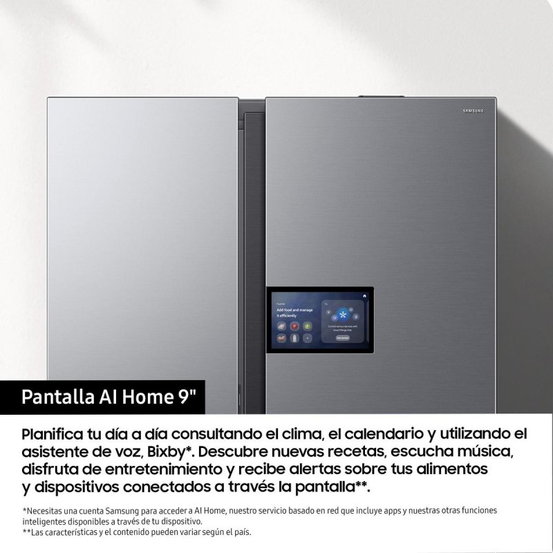 Thumbnail 2 de Samsung Americano AI 178cm 621L Inox con display 9 pulgadas