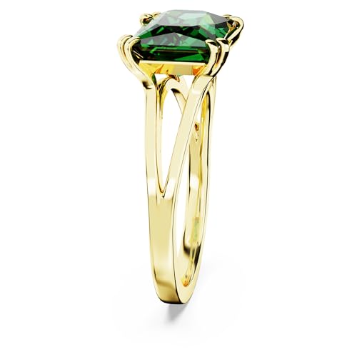 Thumbnail 2 de Swarovski Anillo Matrix rectangular verde, baño oro 💍