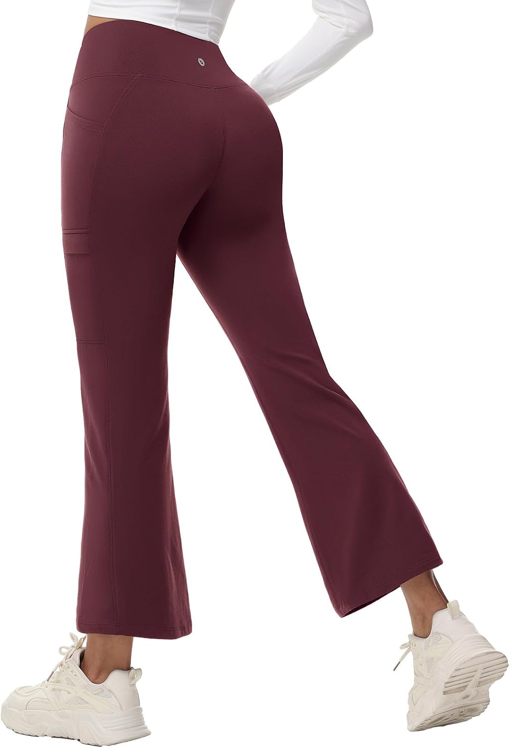 Thumbnail 2 de baleaf Fleece Lined Trousers Womens thermal flared leggings with zip pockets