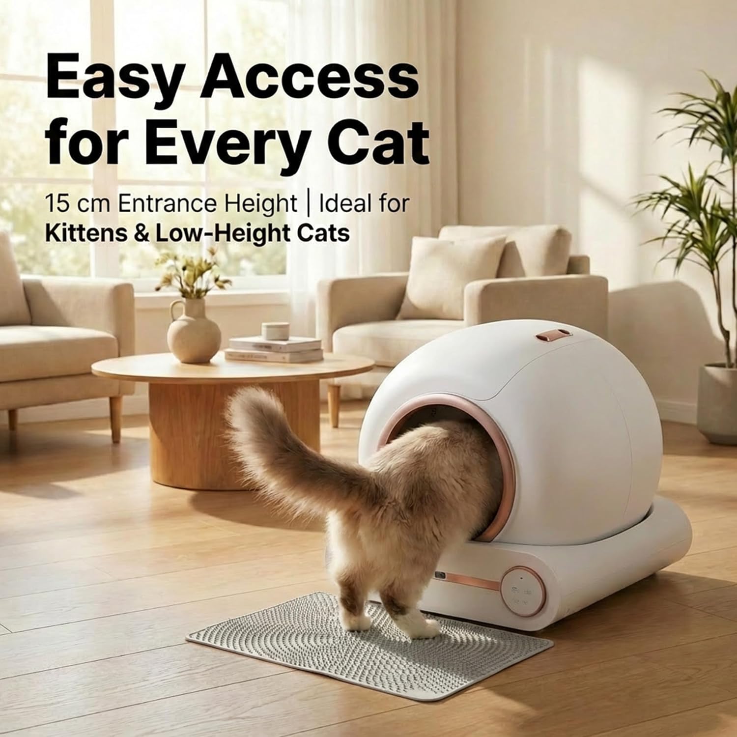 Thumbnail 2 de Venkillian Automatic Self Cleaning Cat Litter Box with Tuya Smart App Remote Control (65L large tray)