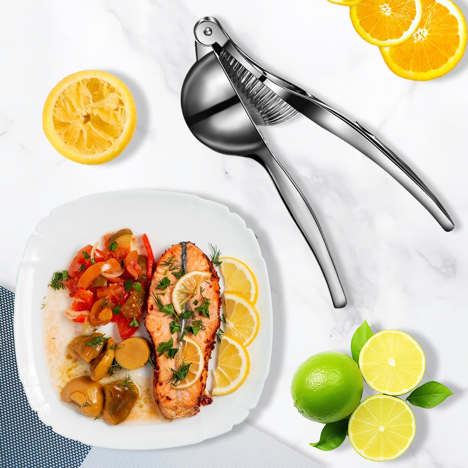 Thumbnail 6 de Rekix Lemon Squeezer – heavy-duty manual citrus press for lemons, limes and small oranges