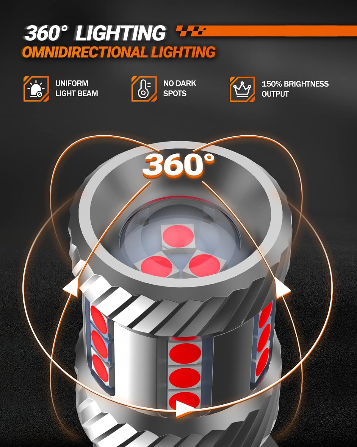Thumbnail 6 de SEALIGHT 7443 LED brake light bulbs 1800LM