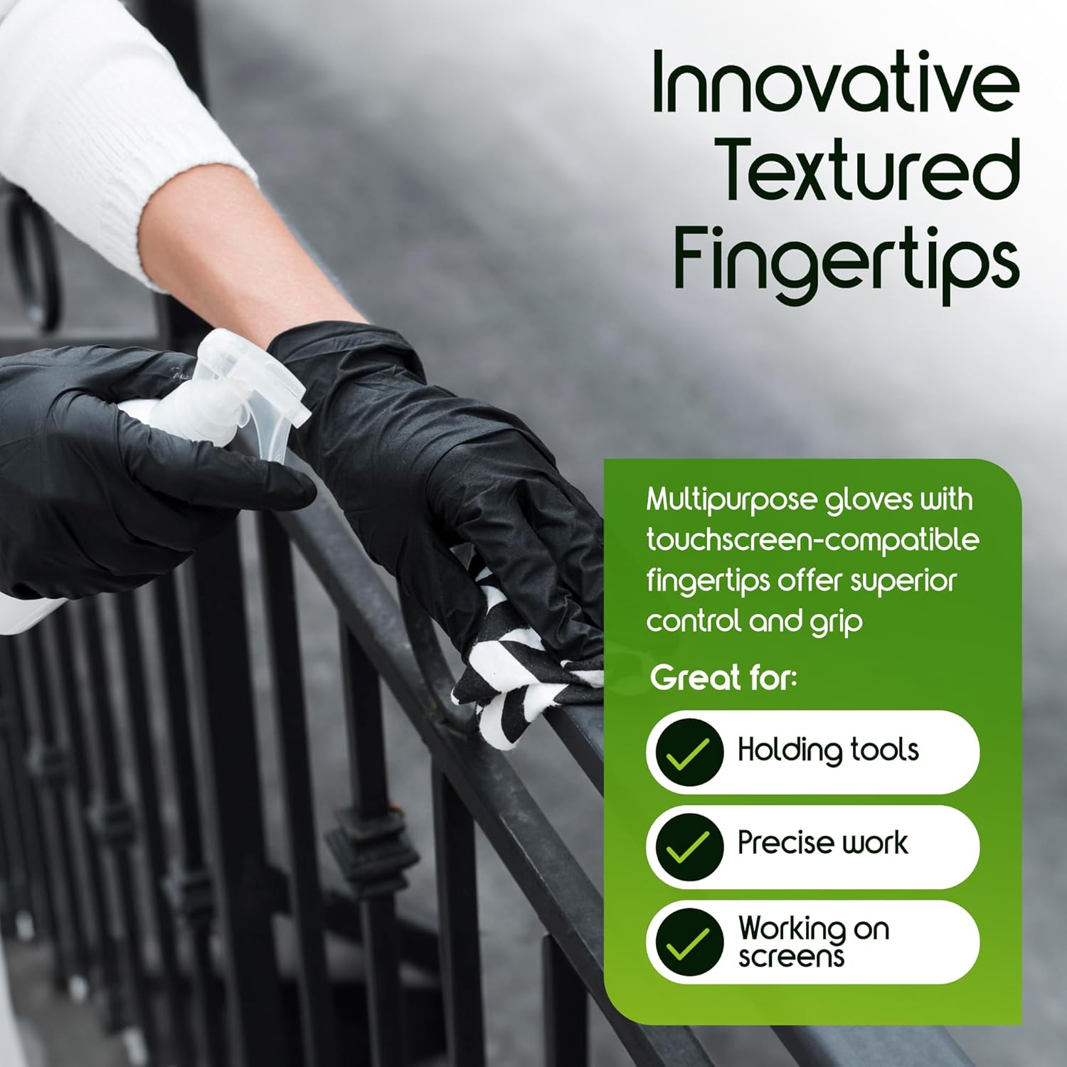 Thumbnail 6 de Inspire HEAVY DUTY ORIGINAL 6 mil Nitrile Gloves