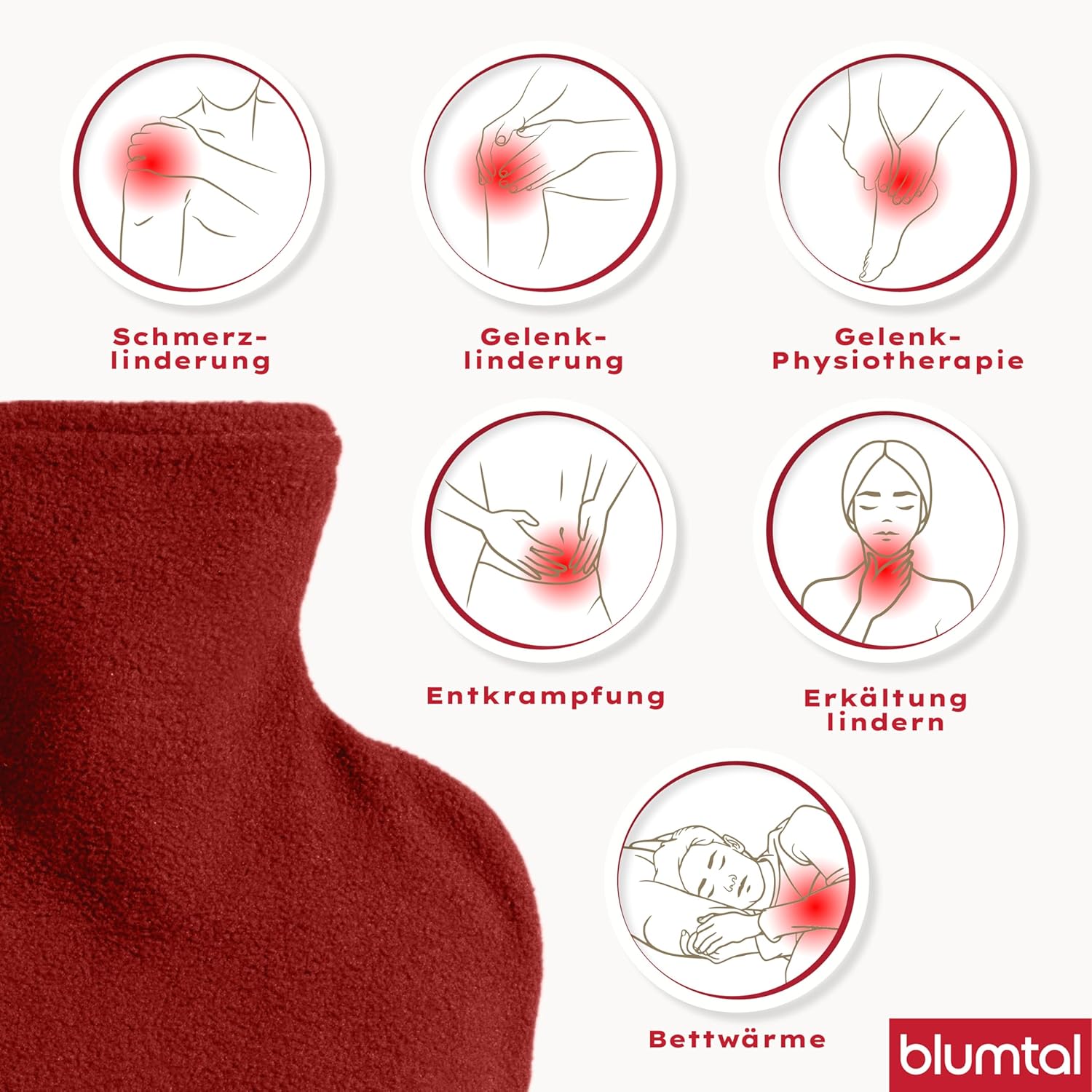 Thumbnail 5 de Blumtal Premium Wärmflasche 1,5L
