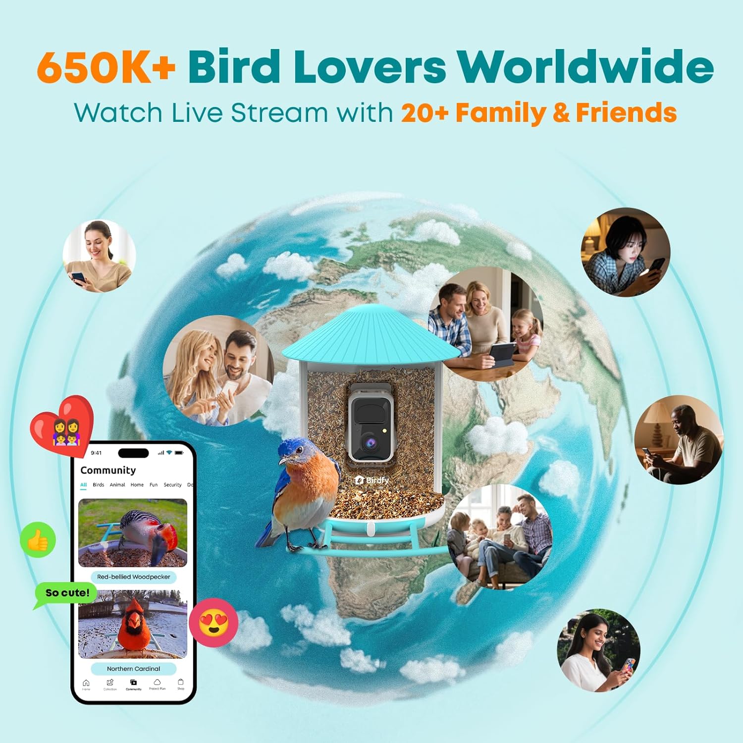 Thumbnail 4 de NETVUE by Birdfy Smart Bird Feeder with AI Camera