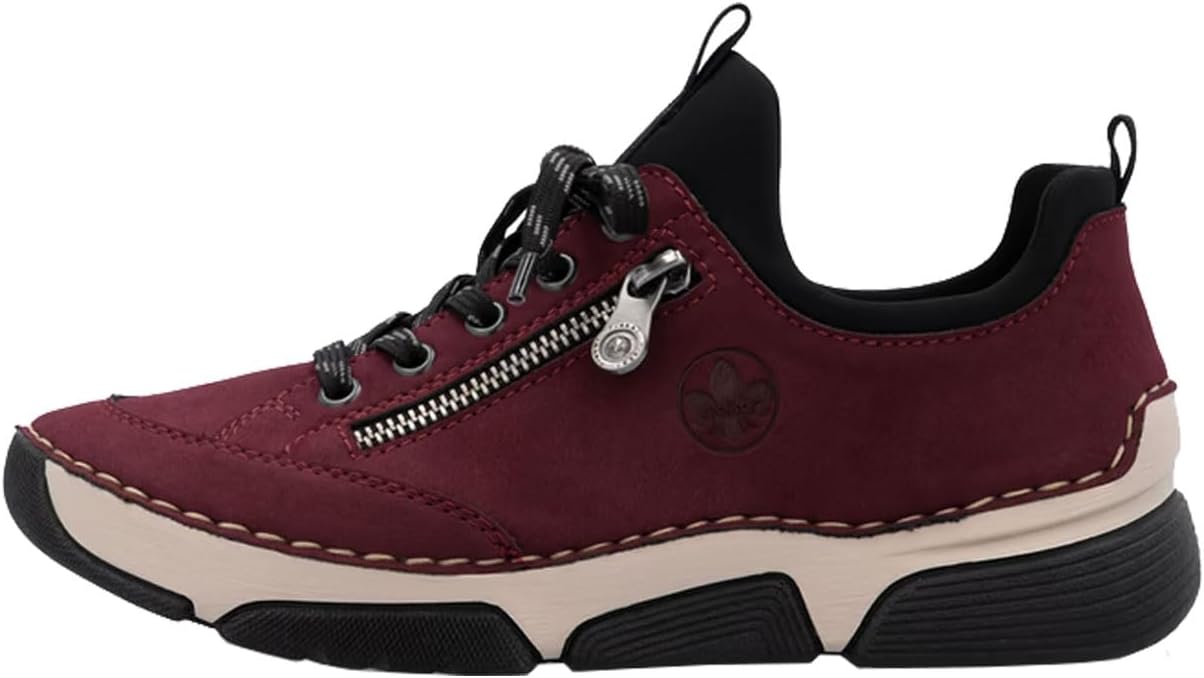 Detalle de Rieker Damen Low-Top Sneaker 45973 – Halbschuhe für den Alltag