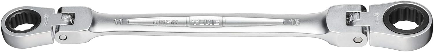 Detalle de トネ(TONE) HPRMFW-1719 両首振ラチェットめがねレンチ 17×19mm・首振角度180度