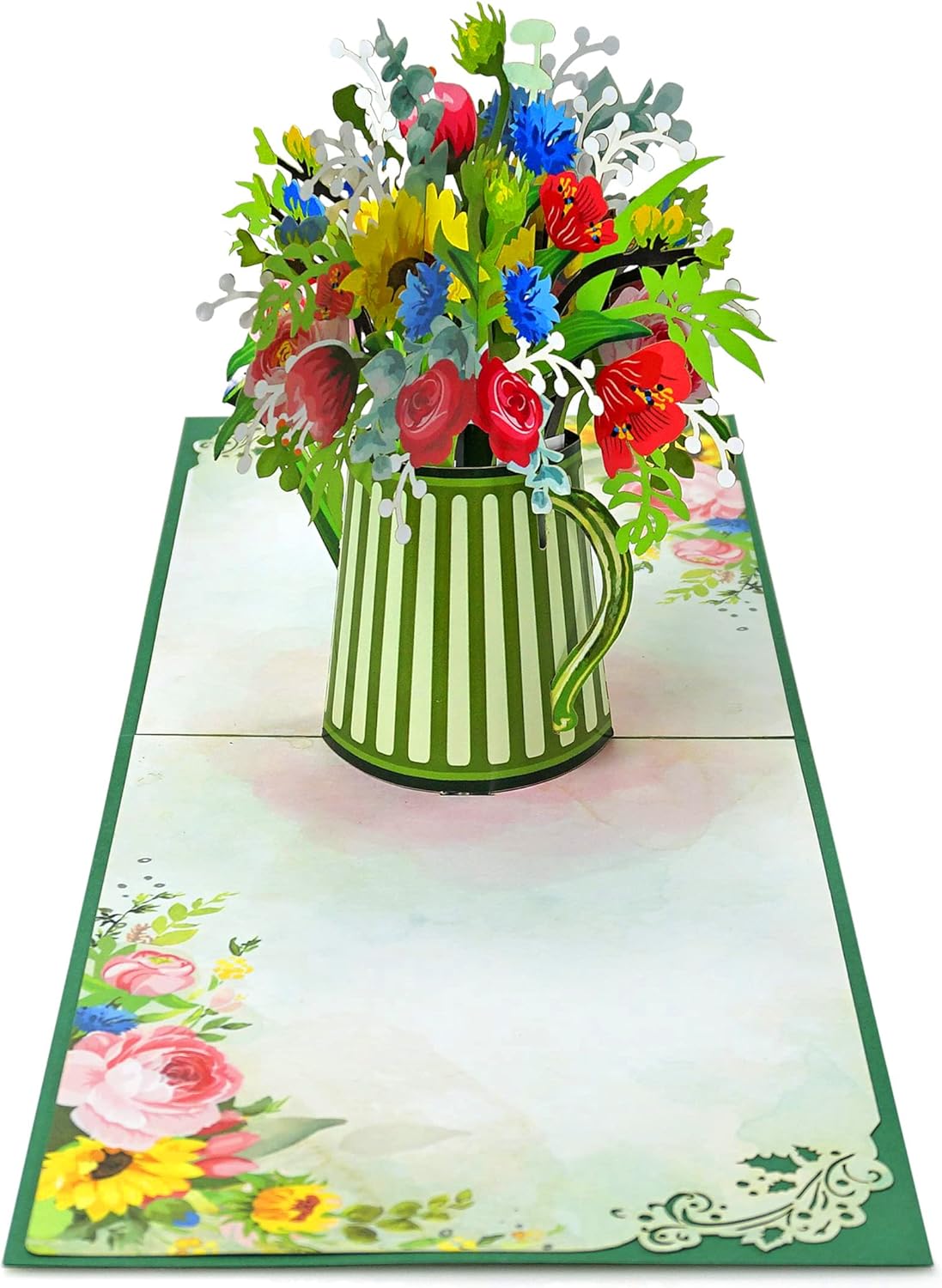 Thumbnail 2 de Cutpopup Watering Can – Flower Pop Up Card: Blumen-Popup-Karte von CUT POPUP.COM