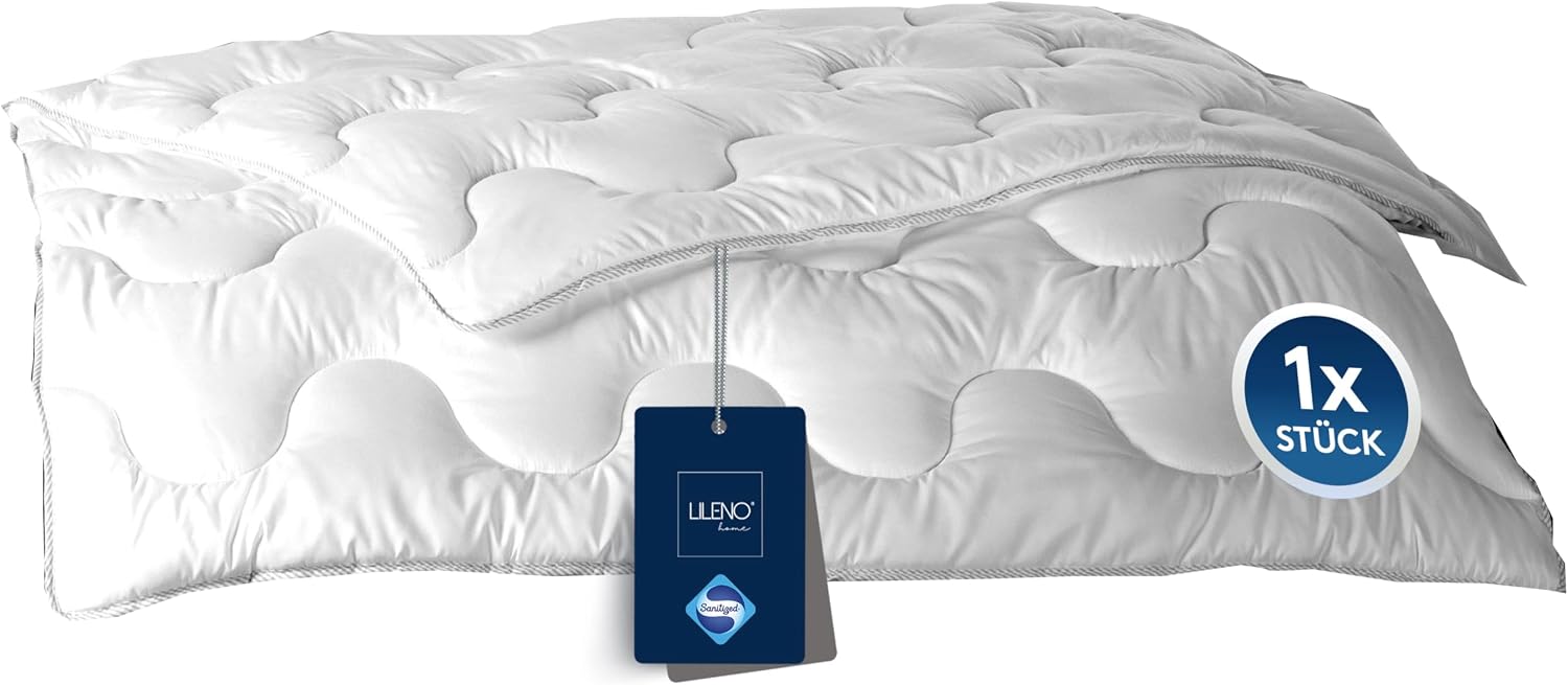 Detalle de LILENO HOME Bettdecke 135x200 Set mit Kissen