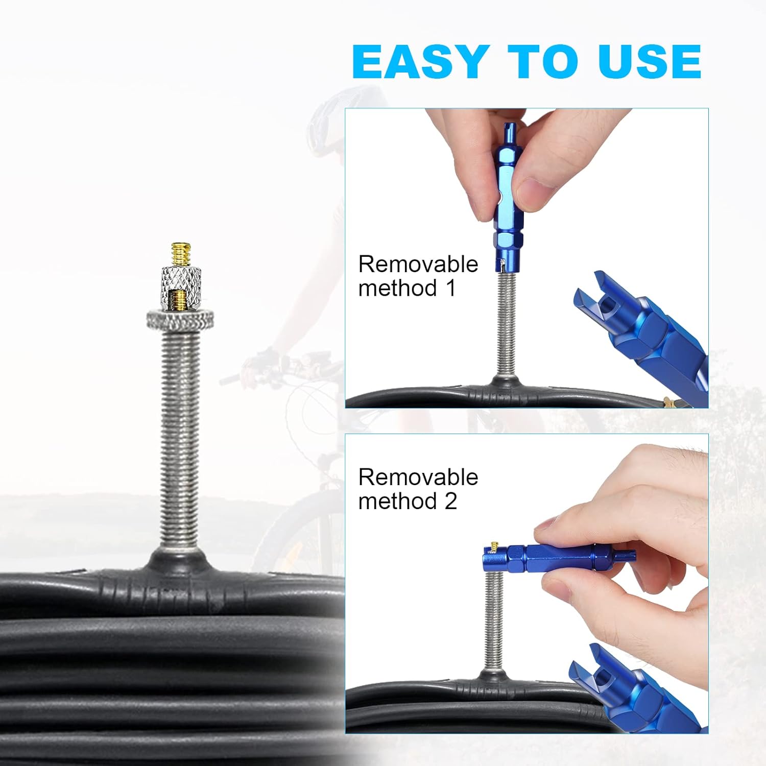 Detalle 2 de Flintronic 11 PCS Núcleo válvula bicicleta