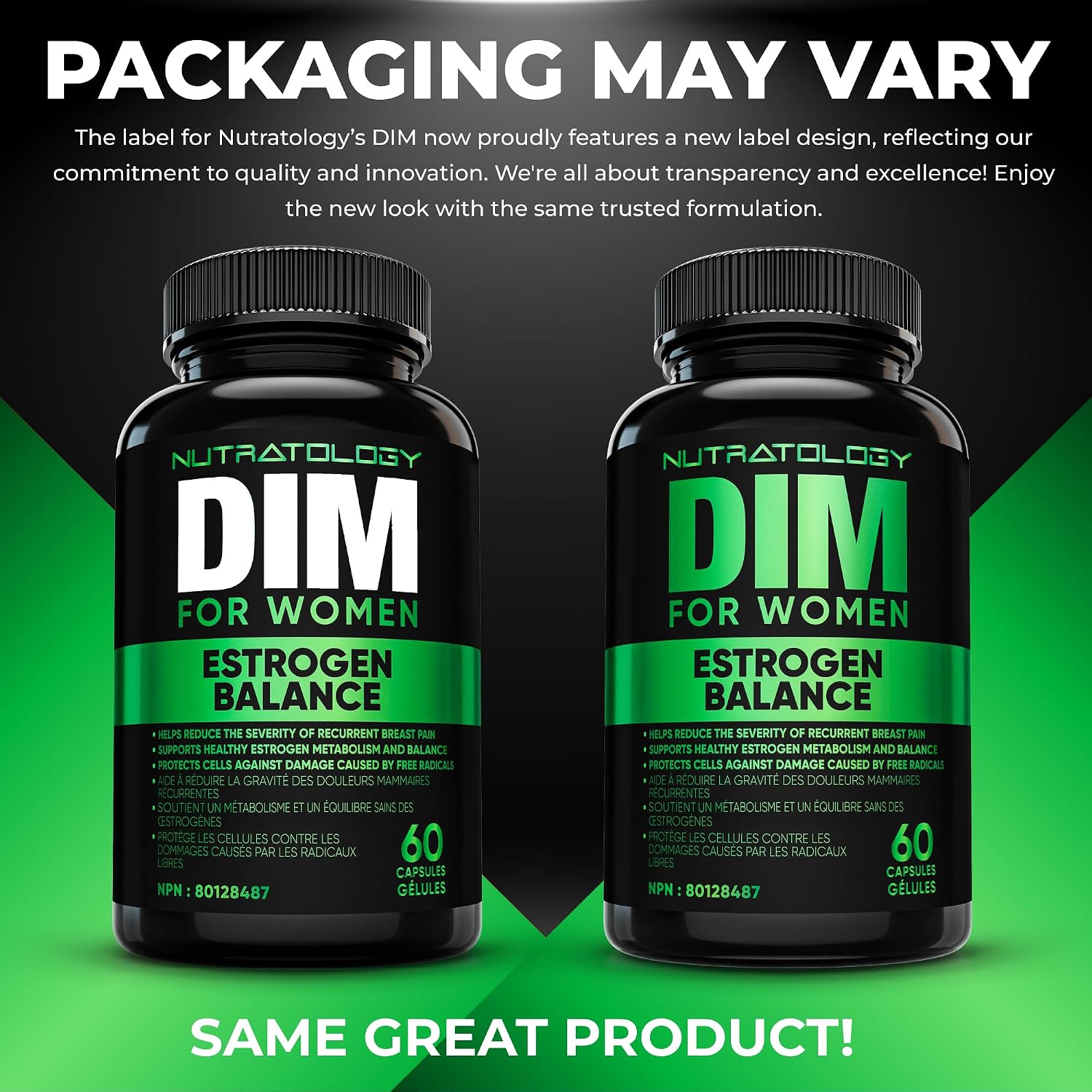 Detalle de Nutratology DIM supplement, 60 capsules