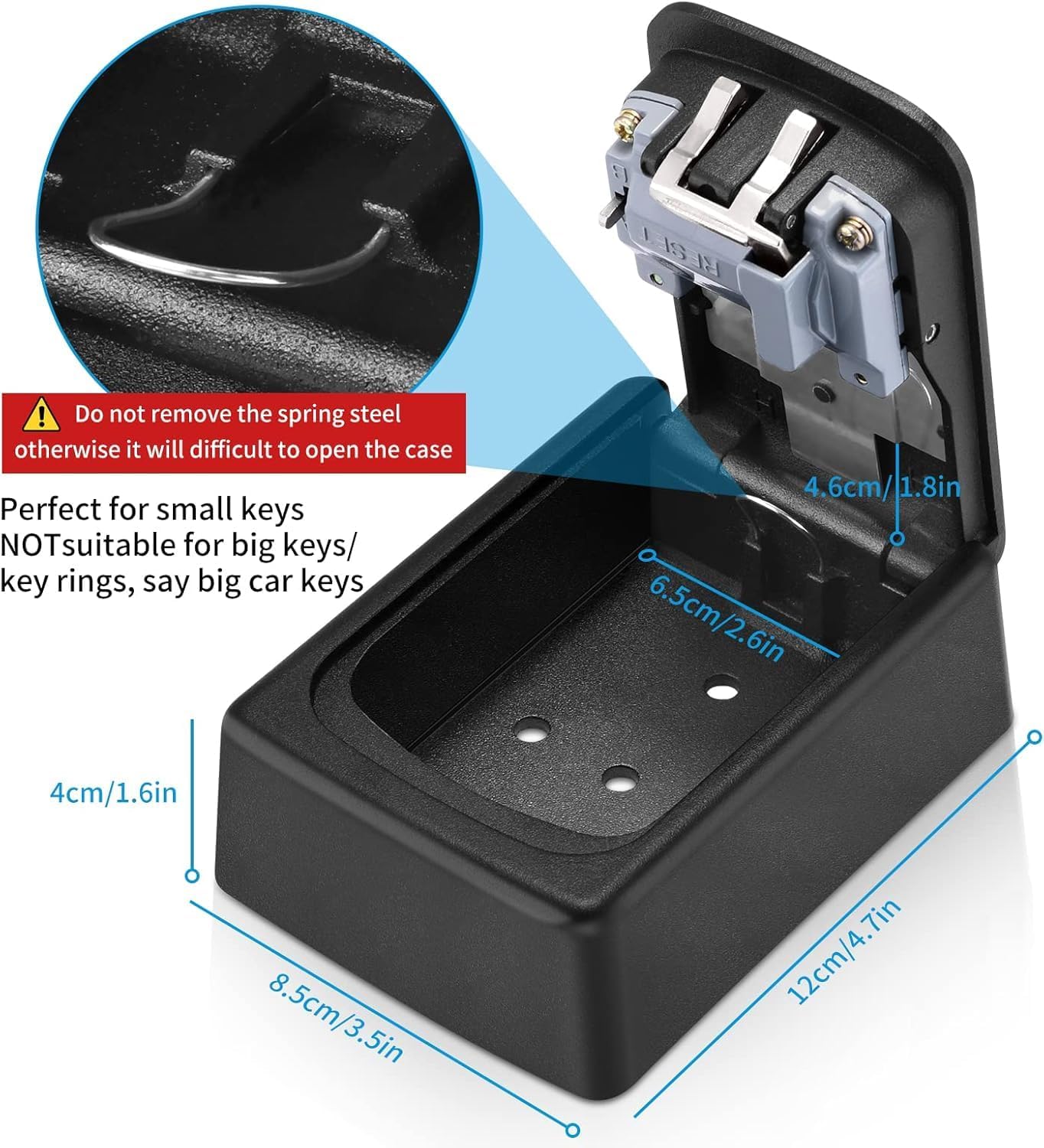 Thumbnail 2 de CDC DIGI 4-Digit Combination LockBox 4-digit key safe 🔐