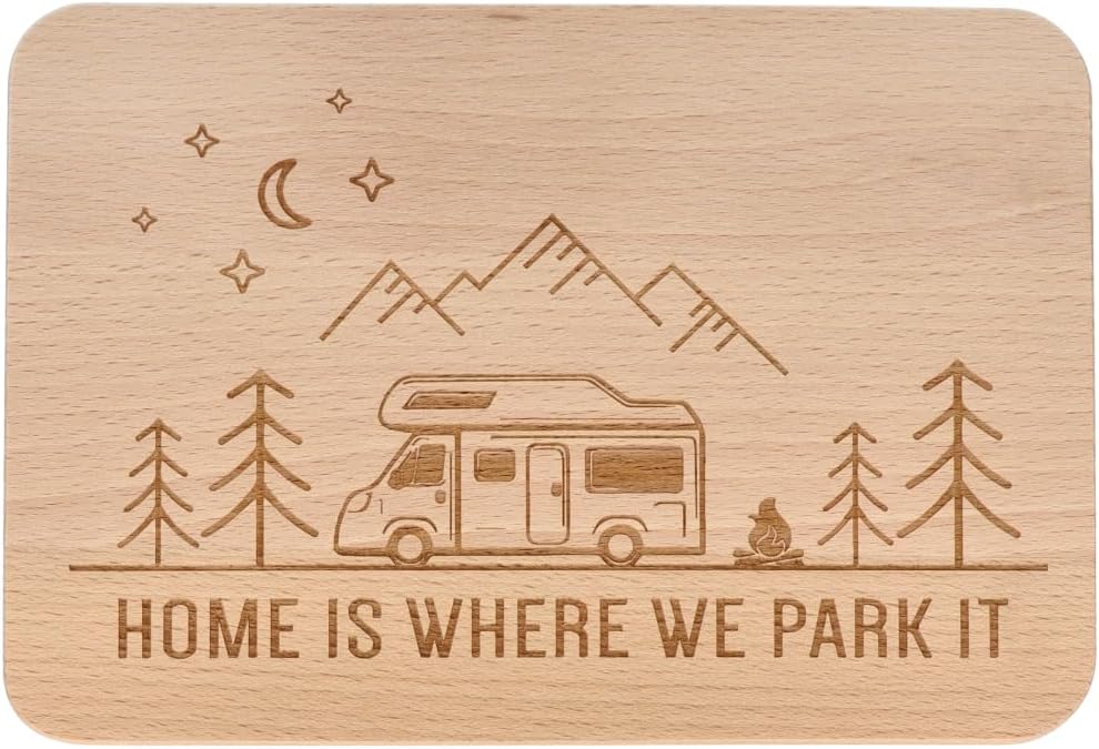 Thumbnail 5 de Spruchreif Frühstücksbrettchen aus Holz mit UV-Druck – ideal für Wanderfreunde