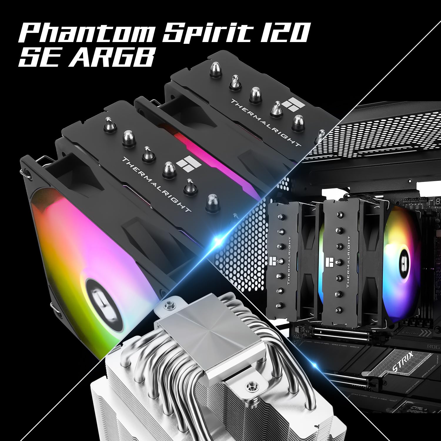 Detalle 2 de Thermalright Phantom Spirit 120SE CPU-Luftkühler 154mm