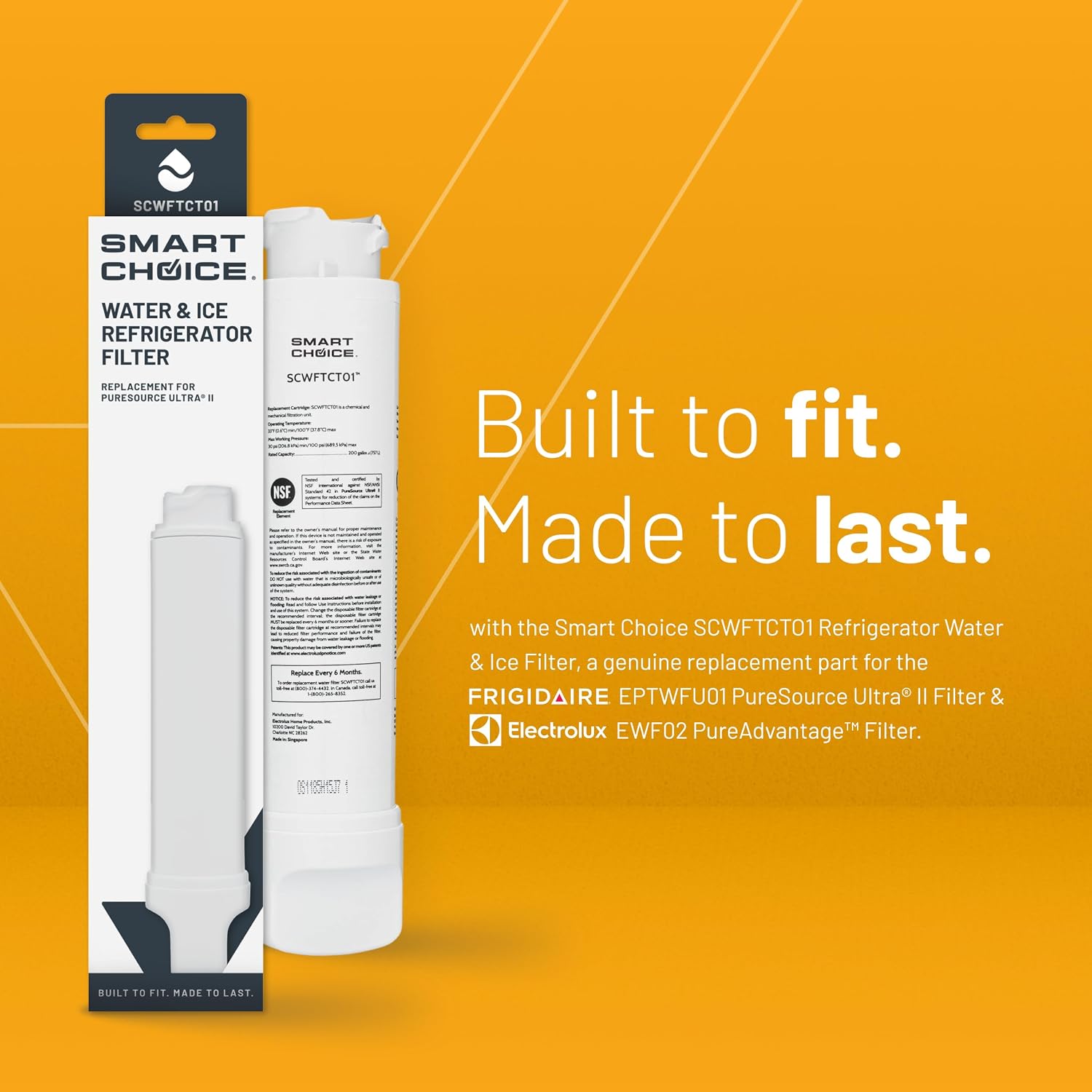 Detalle 2 de Smart Choice Refrigerator Water and Ice Filter SCWFTCTO1