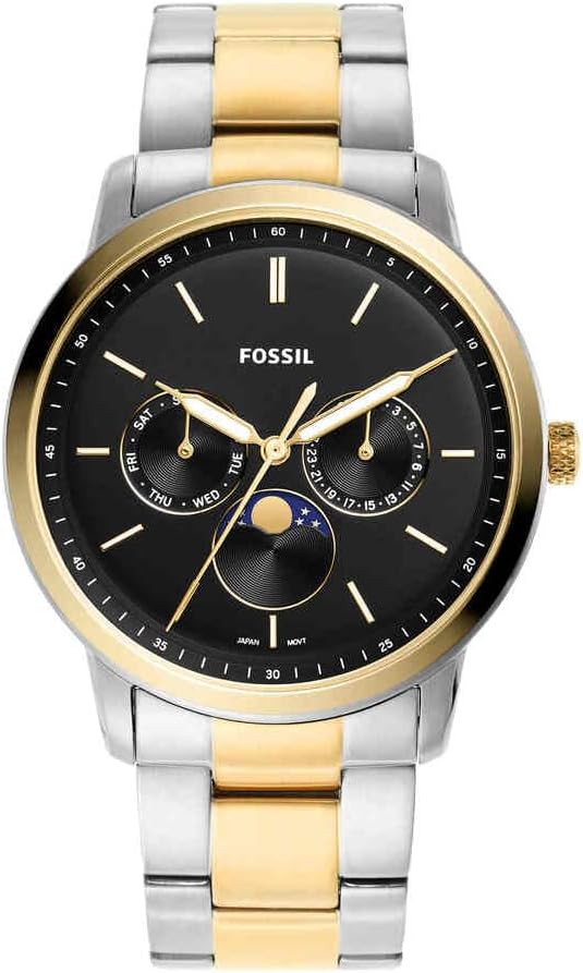 Thumbnail 6 de Fossil Neutra Herrenuhr: Mondphasen, Edelstahlgehäuse und Lederband