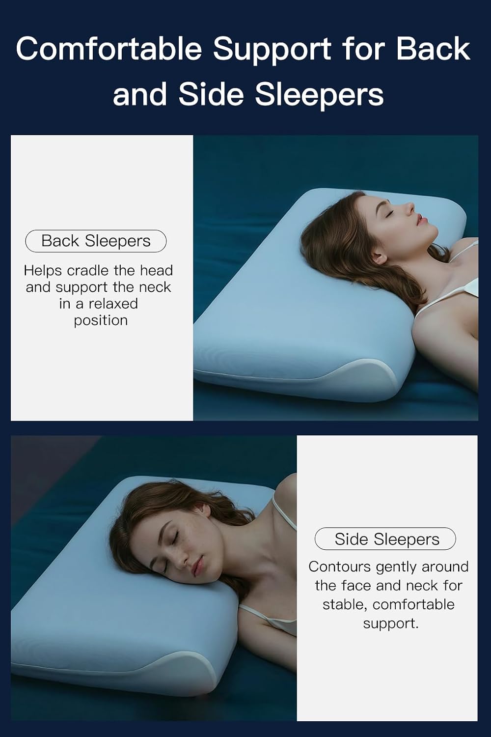 Thumbnail 6 de AOYANEI SL-10-QUEEN-66 Cooling Memory Foam Pillow, Queen 5.1 in