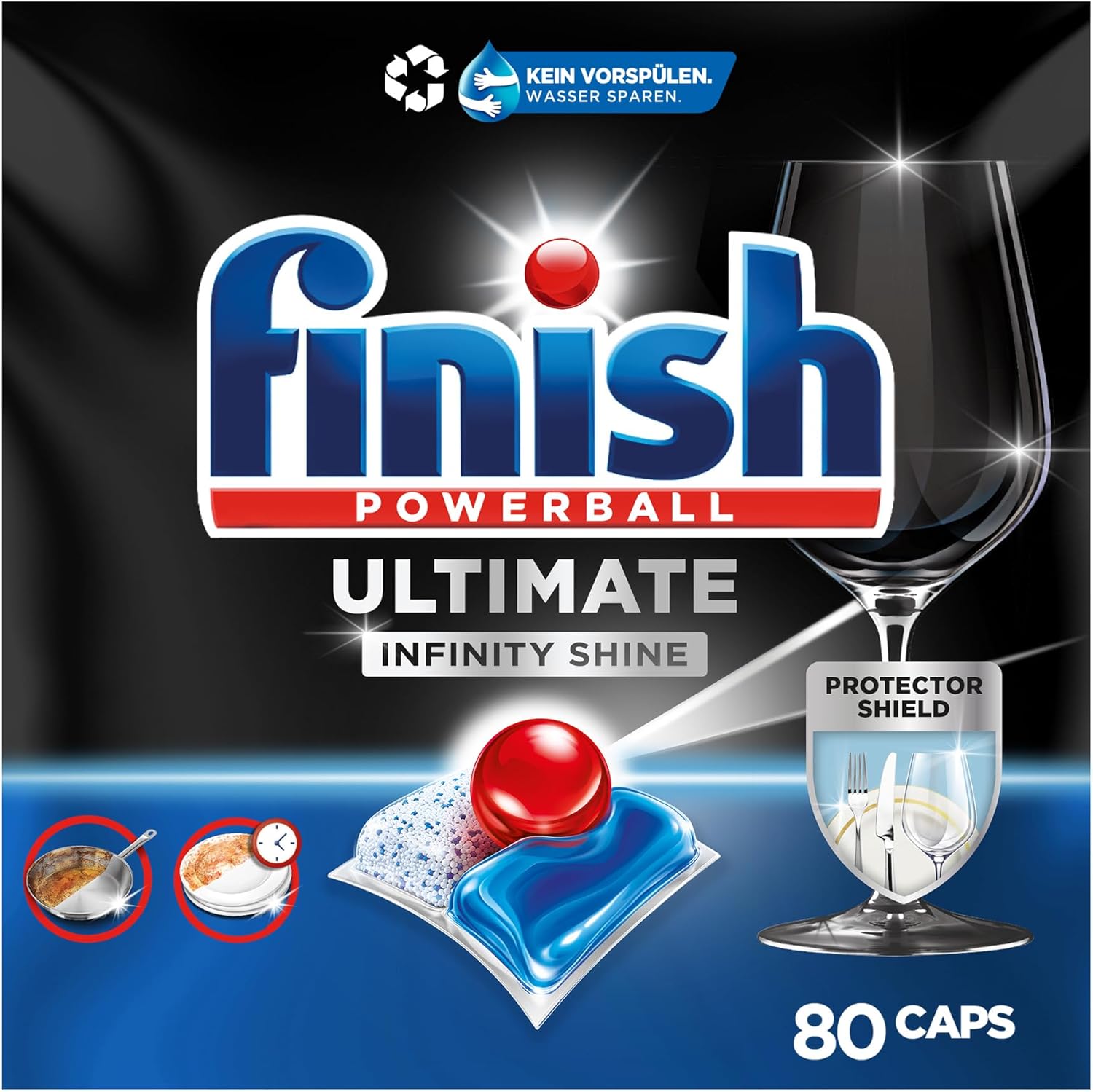 Detalle de Finish Ultimate Infinity Shine 80 Spülmaschinentabs