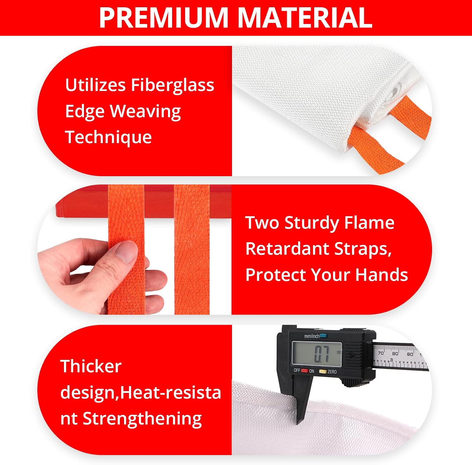 Detalle 1 de SecuCaptain Fire Blanket 12-Pack
