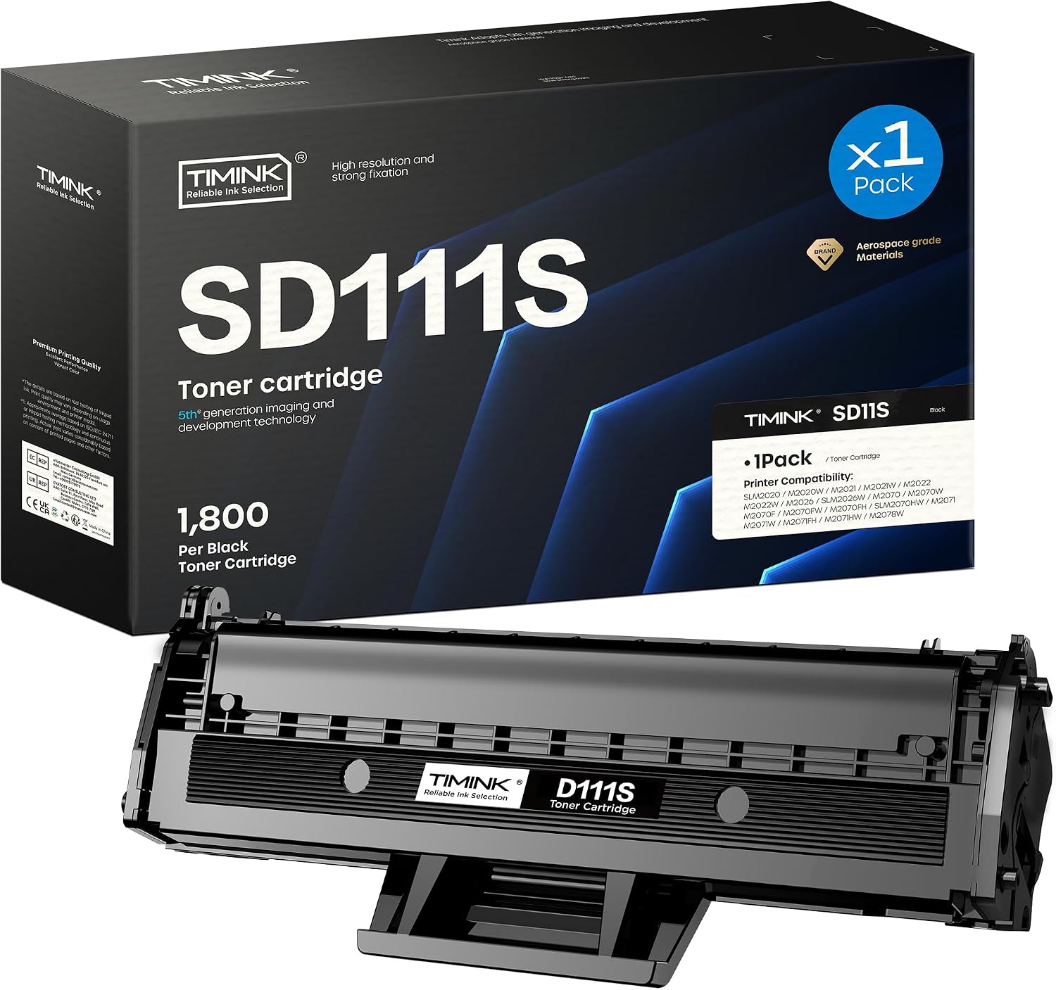 Timink D111L / D111S compatible toner cartridges for Samsung Xpress (Black) — for M2020 / M2026 / M2070 series