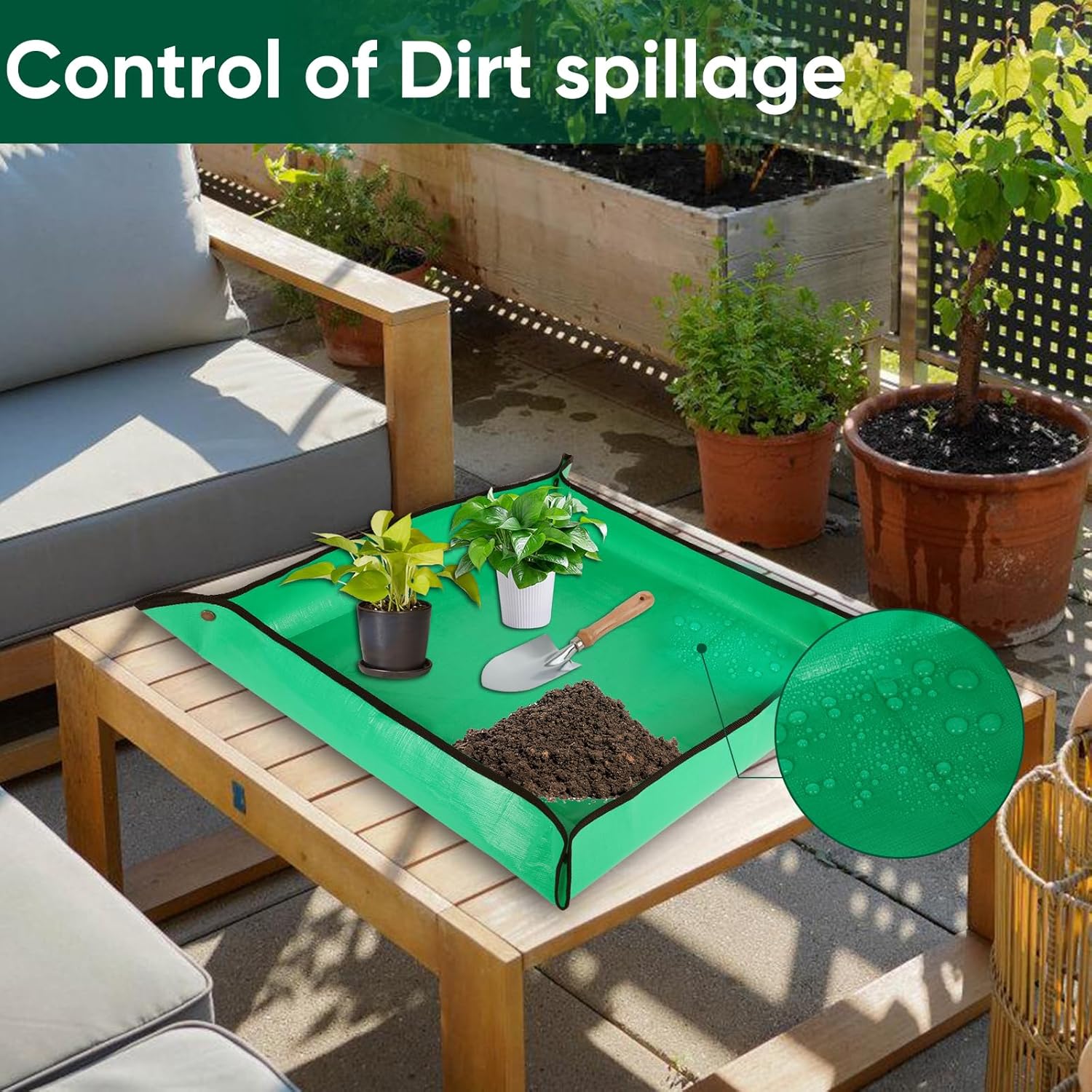 Thumbnail 4 de LCHUANG Repotting Mat 39.5 x 39.5 for Plants